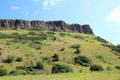 Salisbury Crags rock formation of Arthur's Seat extinct volcano. Edinburgh, Scotland.