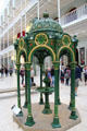 Cast iron drinking fountain by Walter Macfarlane & Co. of Glasgow at National Museum of Scotland. Edinburgh, Scotland.