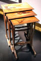 Art Nouveau tables by Gallé of Nancy, France at National Museum of Scotland. Edinburgh, Scotland.