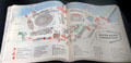 Festival Britain guide map from exhibition on London's South Bank at National Museum of Scotland. Edinburgh, Scotland.