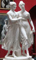 Campbell Sisters dancing a Waltz marble sculpture by Lorenzo Bartolini at National Gallery of Scotland. Edinburgh, Scotland.