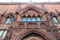 Sculpted facade of National Portrait Gallery of Scotland. Edinburgh, Scotland