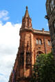 Corner tower at National Portrait Gallery of Scotland. Edinburgh, Scotland.