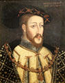 James V portrait by unknown at National Portrait Gallery of Scotland. Edinburgh, Scotland.