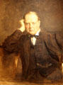 Prime Minister Sir Winston Churchill portrait by Sir James Guthrie at National Portrait Gallery of Scotland. Edinburgh, Scotland.