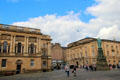 Lothian Regional Chambers, High Court of Justiciary & Duke of Buccleuch statue on Parliament Square. Edinburgh, Scotland.