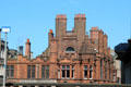 Spires of Parliament Hall seen from George IV Bridge St. Edinburgh, Scotland.