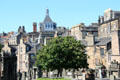 Edinburgh roofline from Greyfriars Kirk. Edinburgh, Scotland.