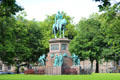 Albert Memorial statue by Sir John Steell on Charlotte Square. Edinburgh, Scotland.