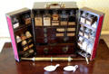 Household medicine chest by Messrs James Robertson & Co. of George St. Edinburgh in bedchamber at Georgian House museum. Edinburgh, Scotland.