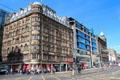 Old Waverley Hotel with modern & former Forsyth's department store beyond. Edinburgh, Scotland.