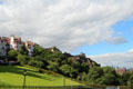 Edinburgh Castle from Princes Street Gardens. Edinburgh, Scotland.