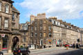 Early 19th & late 18th century heritage buildings on York Place in New Town. Edinburgh, Scotland.