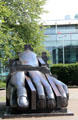 Giant foot of Manuscript of Monte Cassino sculpture group by Eduardo Paolozzi. Edinburgh, Scotland.