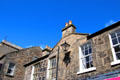 Stonework of buildings on Rose Street. Edinburgh, Scotland.