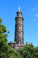 Nelson's Monument on Calton Hill. Edinburgh, Scotland.