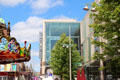 St Enoch shopping center with merry-go-round on Buchanan St. Mall. Glasgow, Scotland.