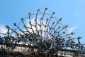 Ironwork peacock sculpture by Alan Dawson & Shepley Engineering atop Princes Square. Glasgow, Scotland.