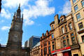Baroque steeple of St George's Tron Parish Church. Glasgow, Scotland.