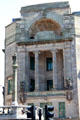 Mercat Cross by Edith Burnet Hughes before Mercat Building. Glasgow, Scotland.
