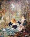 Coming of Spring painting by Edward Atkinson Hornel of Glasgow Boys at Kelvingrove Art Gallery. Glasgow, Scotland.
