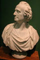 Adam Smith marble bust by Patric Park at Kelvingrove Art Gallery. Glasgow, Scotland.