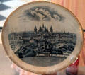Souvenir plate from Glasgow International Exhibition at Kelvingrove Art Gallery. Glasgow, Scotland.