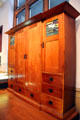Wardrobe by Ernest Archibald Taylor made by Wylie & Lochhead of Glasgow at Kelvingrove Art Gallery. Glasgow, Scotland.