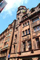 Glasgow Herald Building built as warehouse extension at back of original newspaper with water tank tower as fire precaution. Glasgow, Scotland.