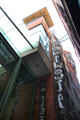 The Lighthouse, Scotland's Centre for Design & Architecture sign on Mackintosh's Glasgow Herald Building. Glasgow, Scotland.