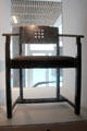 Glasgow School of Art Director's Room original armchair by Charles Rennie Mackintosh at The Lighthouse. Glasgow, Scotland.