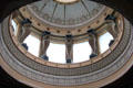 Mythical creatures ring staircase cupola at Holmwood. Glasgow, Scotland.