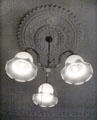 Ceiling lamp at Tenement House museum. Glasgow, Scotland.