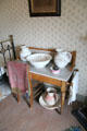 Washstand pitcher & basin at Tenement House museum. Glasgow, Scotland.