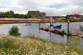 Village of Govan on Clyde River bank across from Kelvin Harbour. Glasgow, Scotland.