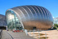 IMAX cinema at Glasgow Science Centre on Pacific Quay. Glasgow, Scotland.