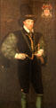 Sir Thomas Kennedy of Culzean, knighted by King James I/VI for his support of Mary Queen of Scots, portrait attrib. Adrian Vanson at Culzean Castle. Maybole, Scotland.