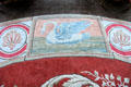 Reproduced carpet in round drawing room at Culzean Castle. Maybole, Scotland.