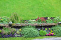 Plantings in Queen Anne Garden at Stirling Castle. Stirling, Scotland.