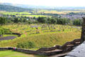 Cemetery & town seen from Stirling Castle. Stirling, Scotland.
