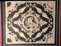 Painted ceiling panel in Queen's Inner Hall recreated in Palace of Stirling Castle. Stirling, Scotland.