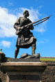 Scottish soldier Princess Louise's XC1 battalion South African War memorial statue by Herbert Paton at Stirling Castle. Stirling, Scotland.