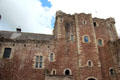 Courtyard view of Doune Castle run as a museum by Historic Scotland. Doune, Scotland.