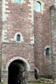 Quoins & arches at Doune Castle. Doune, Scotland.