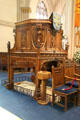 Pulpit in Dunfermline New Abbey Church. Dunfermline, Scotland.
