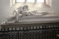 Marble monument to Major General Robert Bruce by sculptor Foley of London in Dunfermline New Abbey Church. Dunfermline, Scotland.