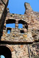 Dirleton Castle walls. Dirleton, Scotland.