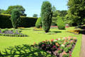 Gardens at Dirleton Castle. Dirleton, Scotland.