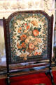 Tapestry fire-screen in drawing room at Newhailes. Musselburgh, Scotland.