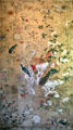 Painted Chinese wallpaper displayed in dressing room at Newhailes. Musselburgh, Scotland.